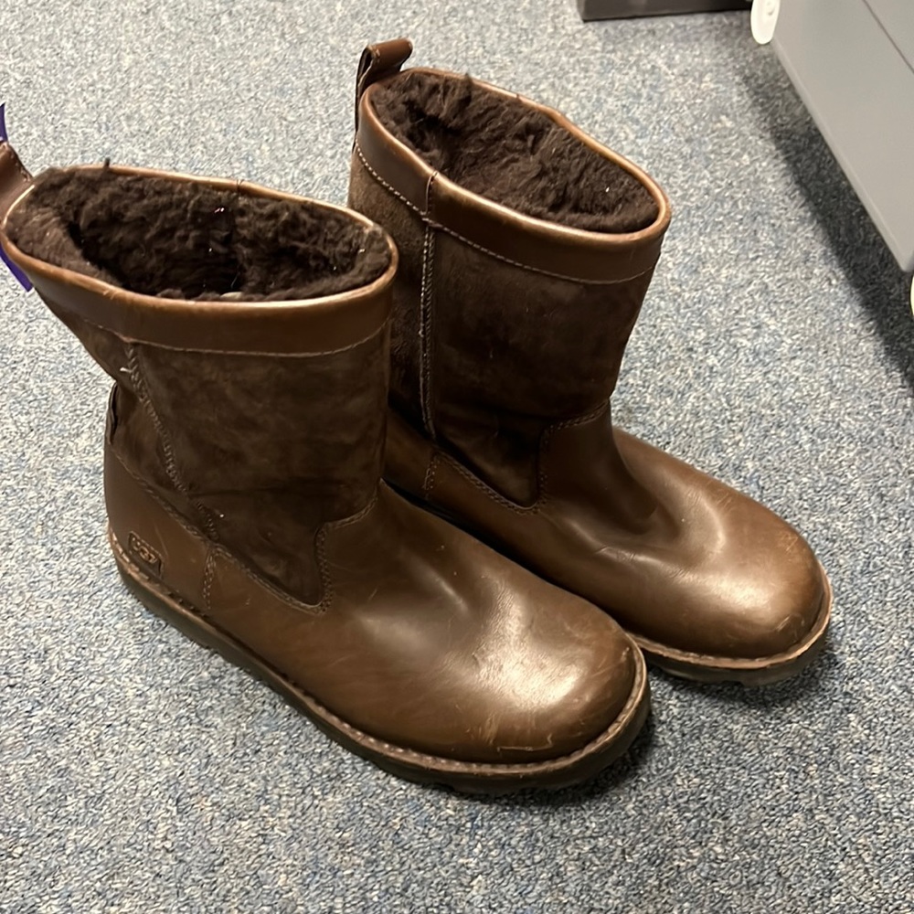 💜Mens Uggs Brown Leather Suede 8.5